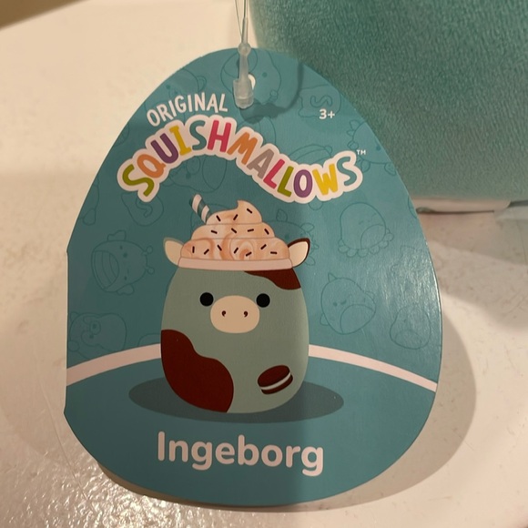 NWT 5” Ingeborg the Mint Chocolate Milkshake Cow Squishmallow -Crossover SquadS2 - Picture 3 of 4